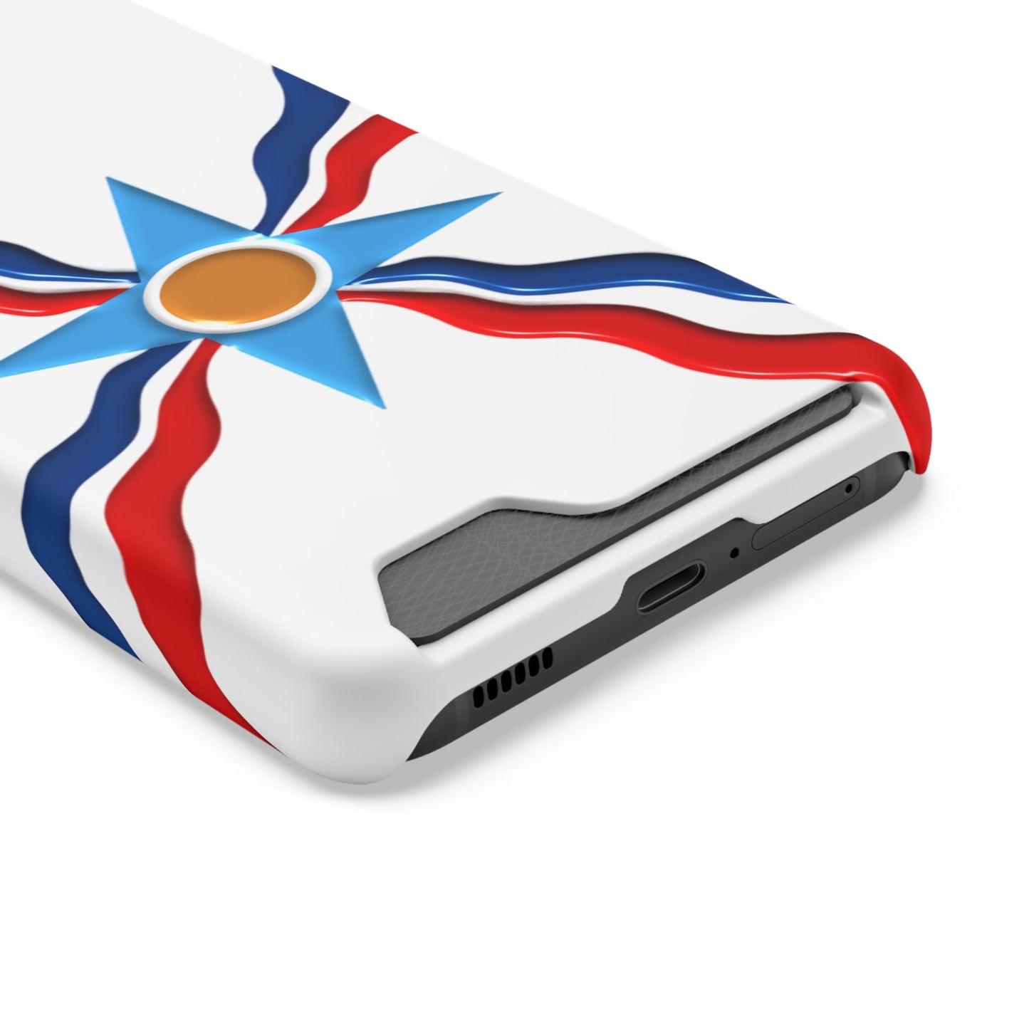 Assyrian Flag Phone Case With Card Holder