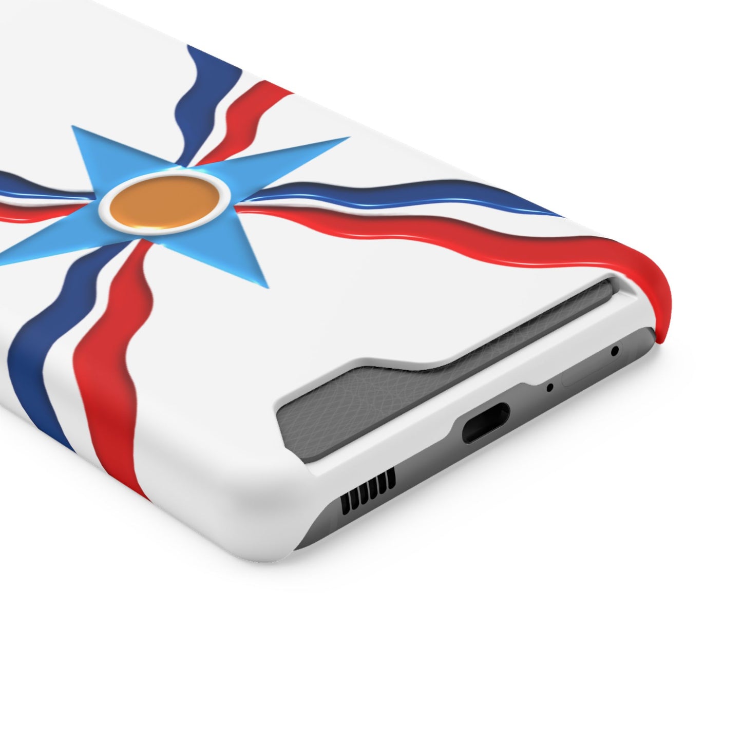 Assyrian Flag Phone Case With Card Holder