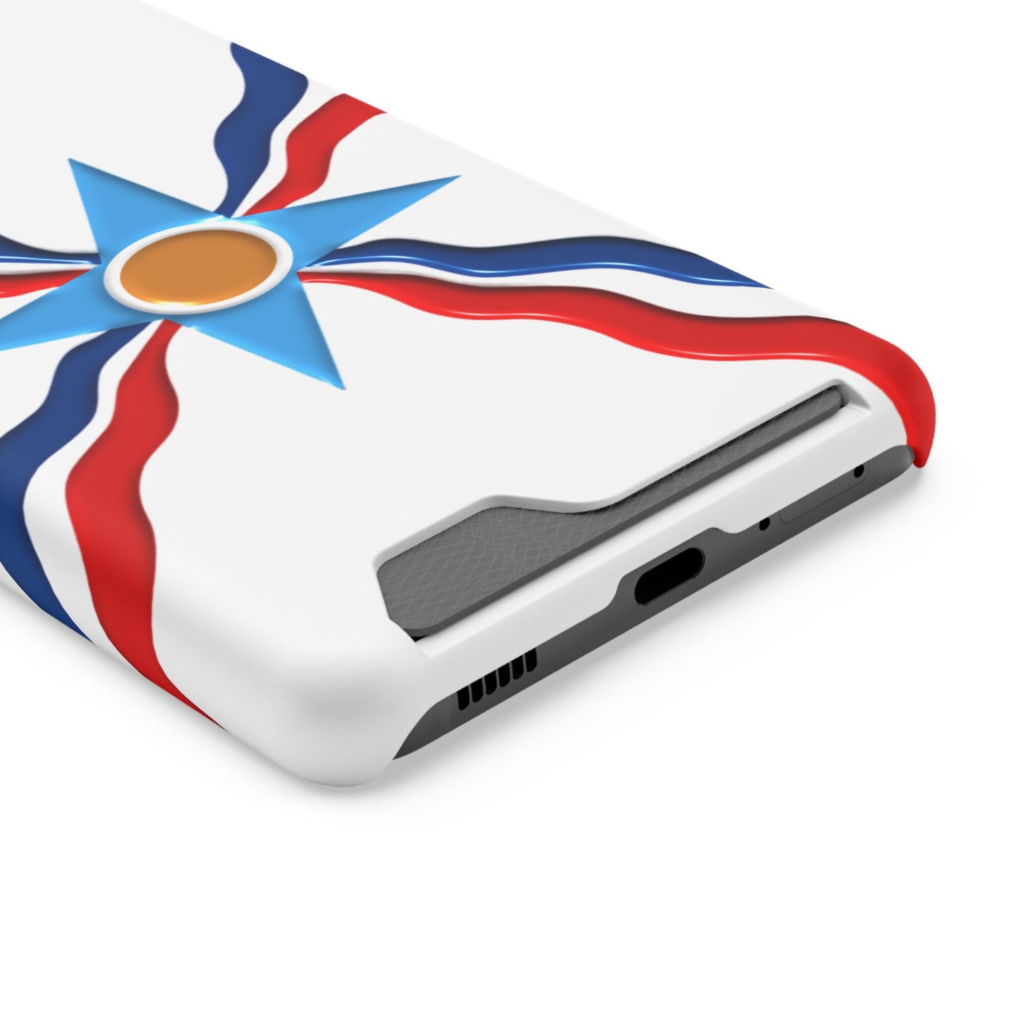 Assyrian Flag Phone Case With Card Holder