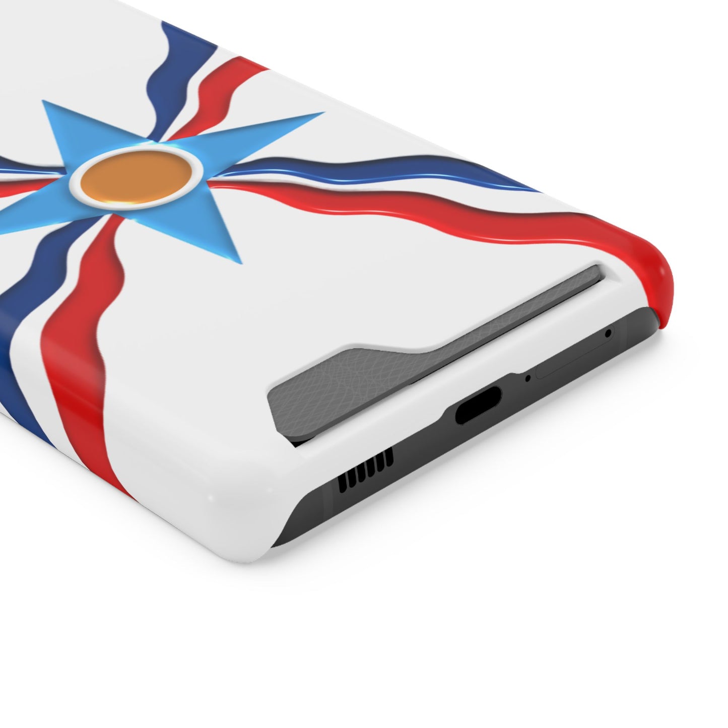 Assyrian Flag Phone Case With Card Holder