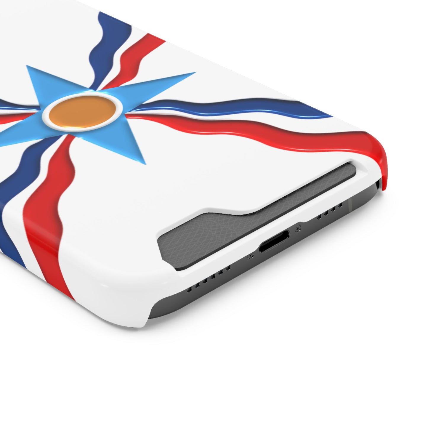 Assyrian Flag Phone Case With Card Holder