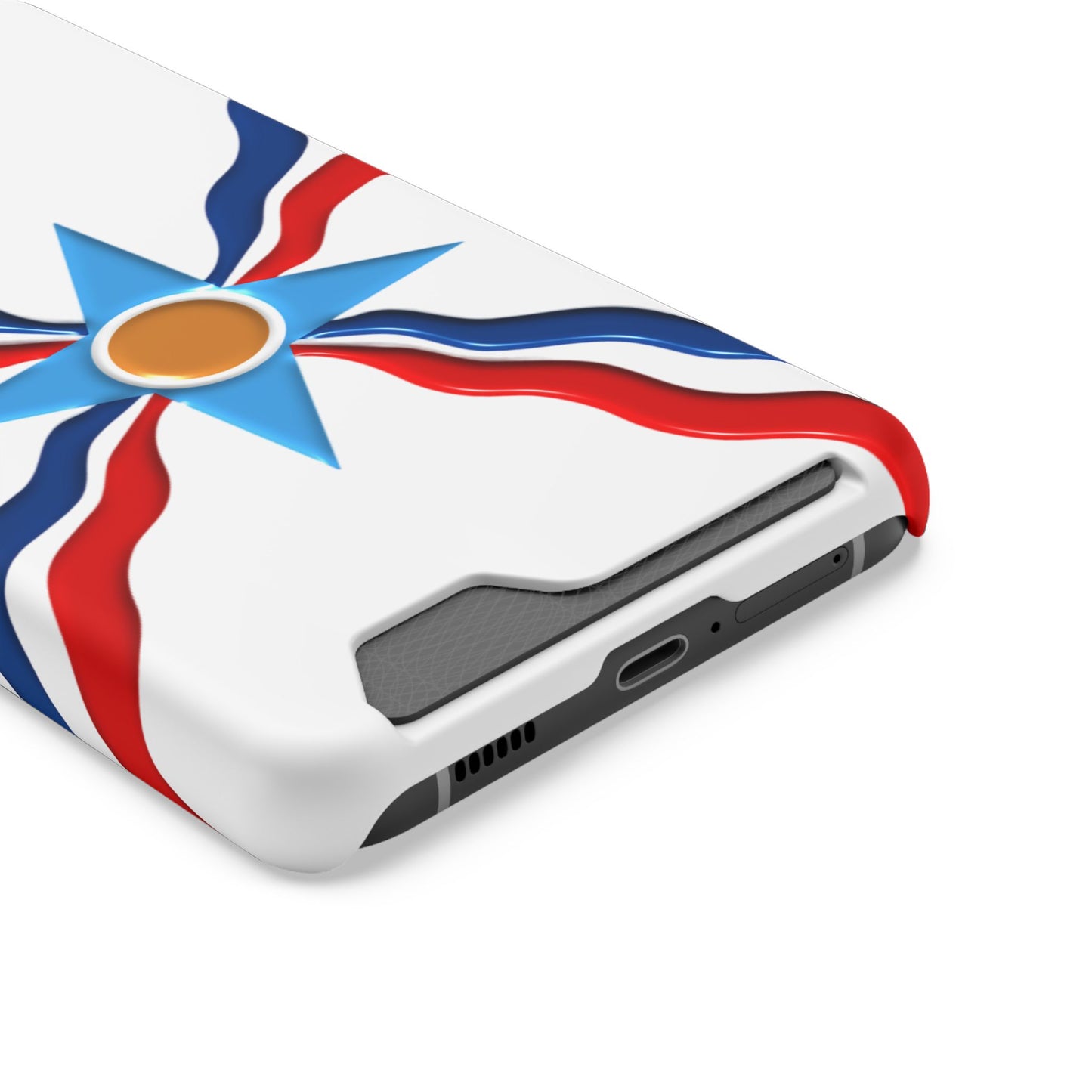 Assyrian Flag Phone Case With Card Holder