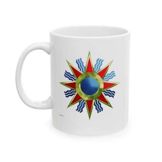 Chaldeans Flag and Villages - Ceramic Mug, (11oz)