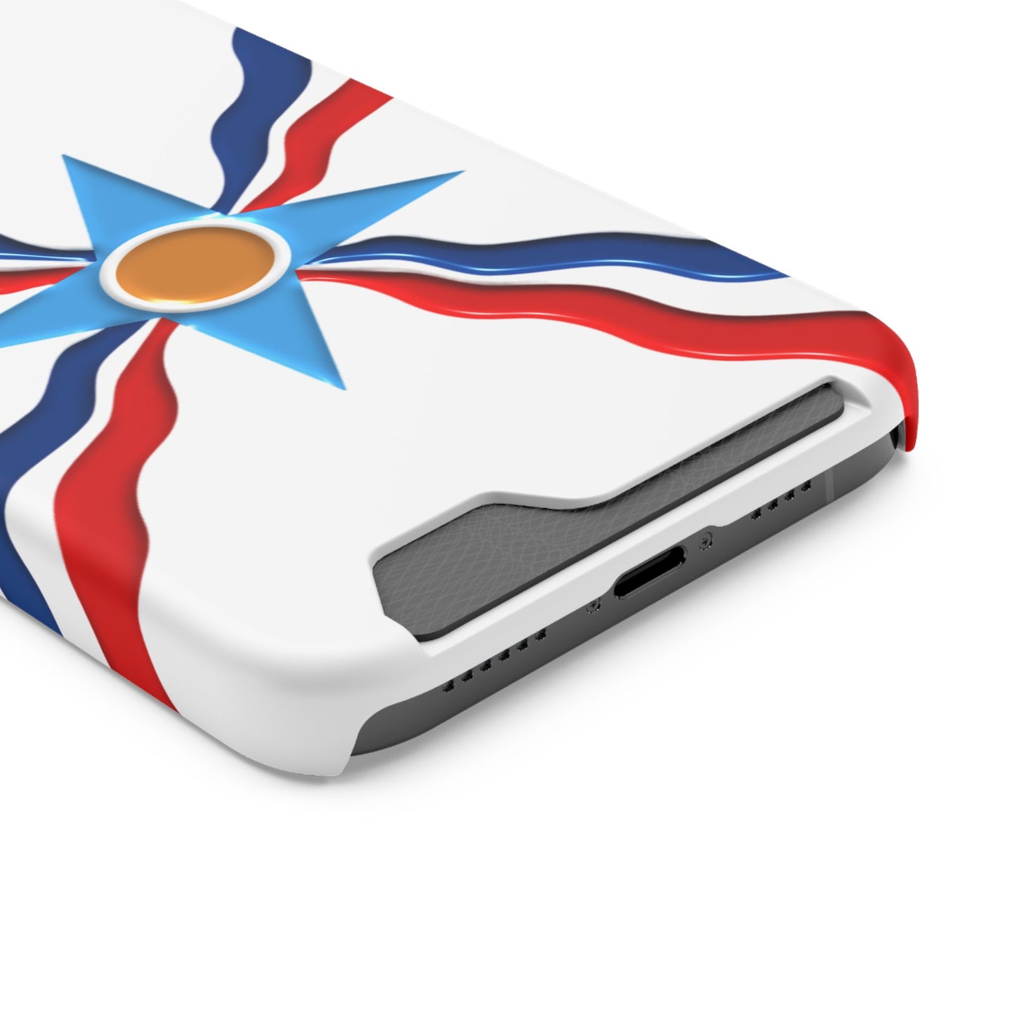 Assyrian Flag Phone Case With Card Holder