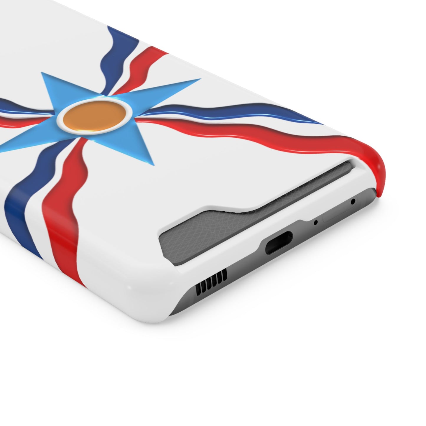 Assyrian Flag Phone Case With Card Holder