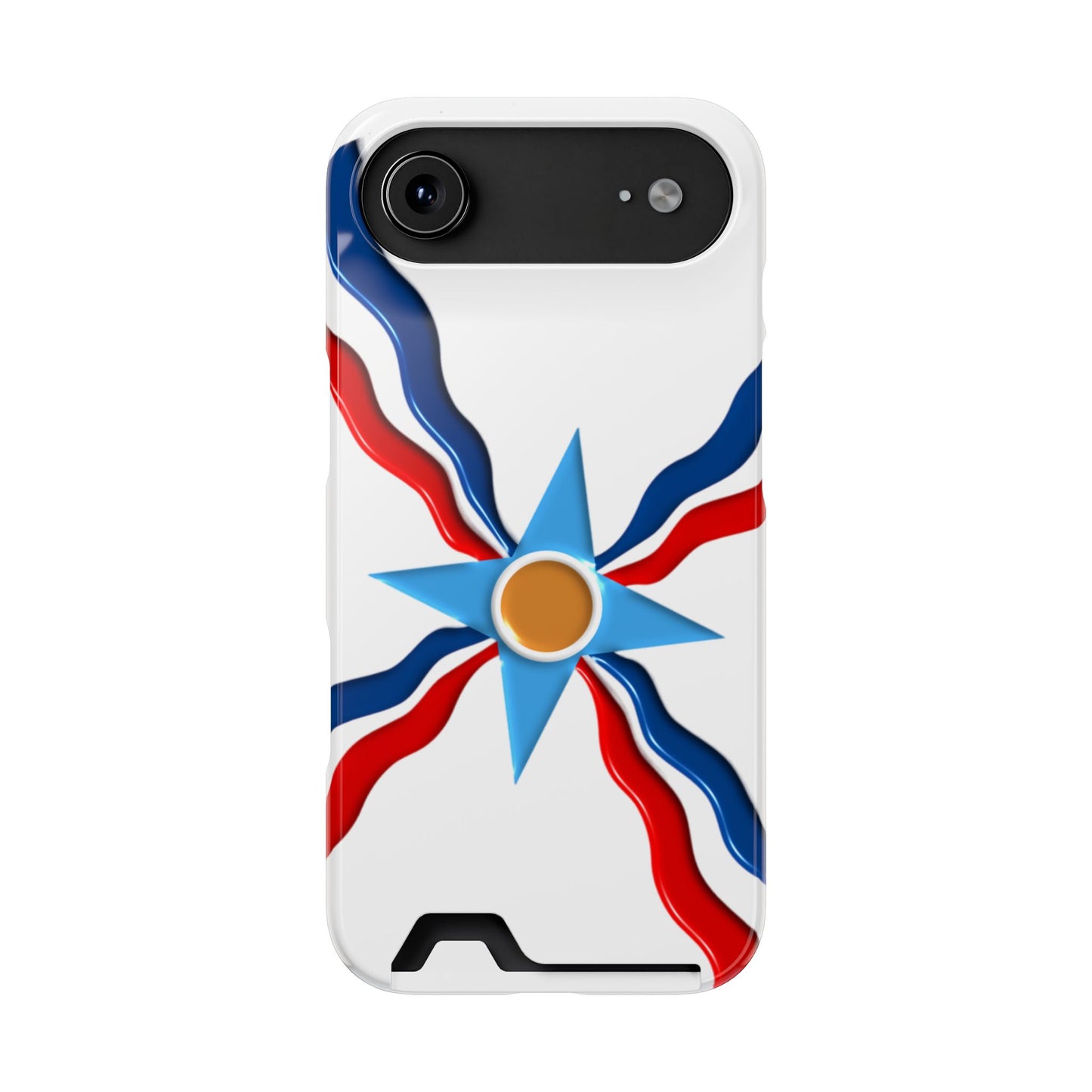Assyrian Flag Phone Case With Card Holder