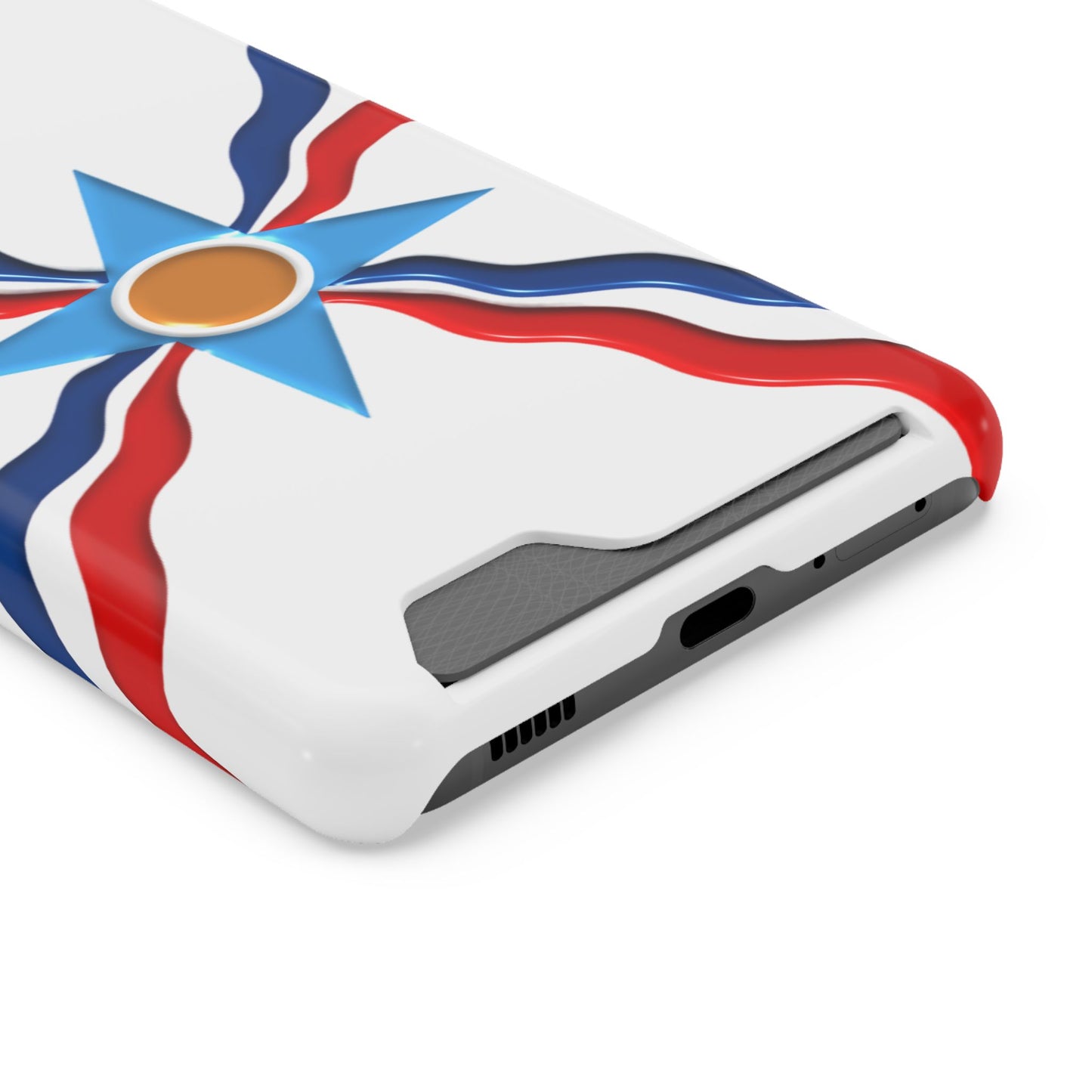 Assyrian Flag Phone Case With Card Holder