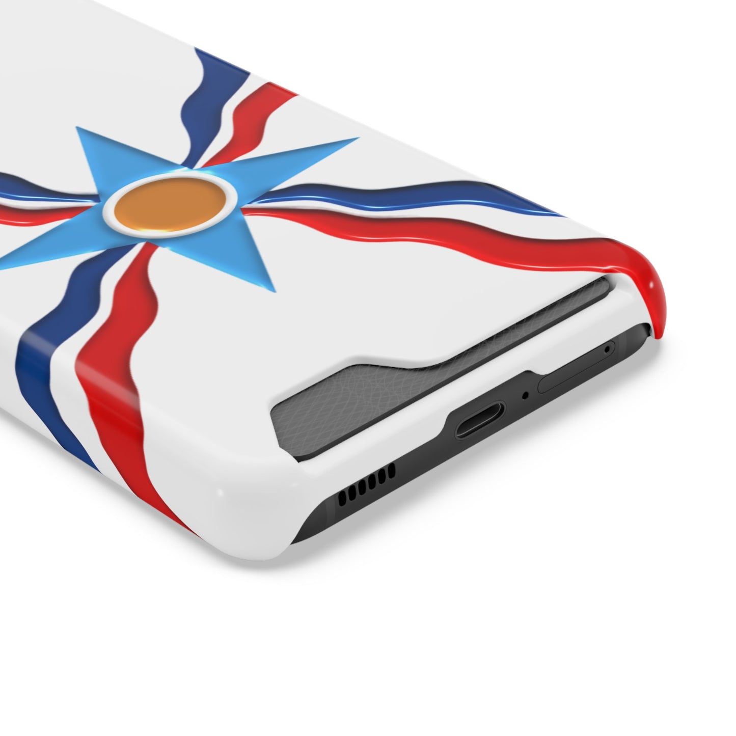 Assyrian Flag Phone Case With Card Holder