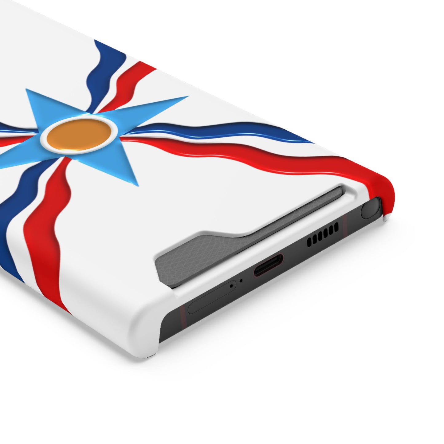 Assyrian Flag Phone Case With Card Holder